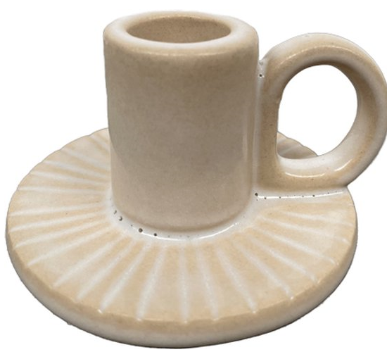Kaarsenhouder Sun beige