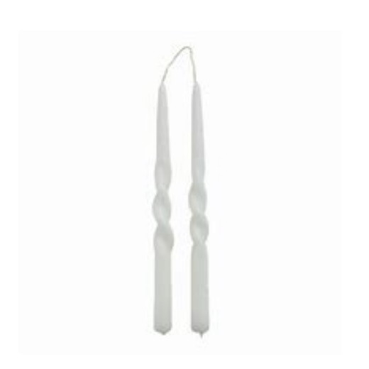 Dinerkaars Twist Wit (set 2 stuks)