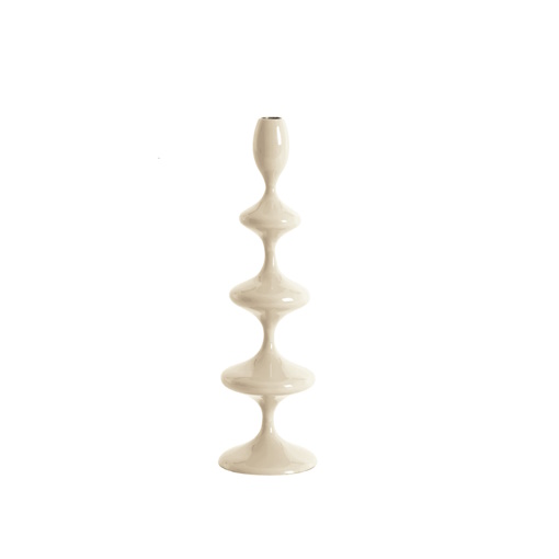 Kandelaar Vireen Ø10,5x34,5, kleur crème