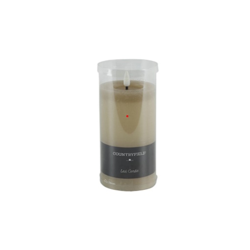 LED Stompkaars Rustiek, 7,5 cm, kleur taupe
